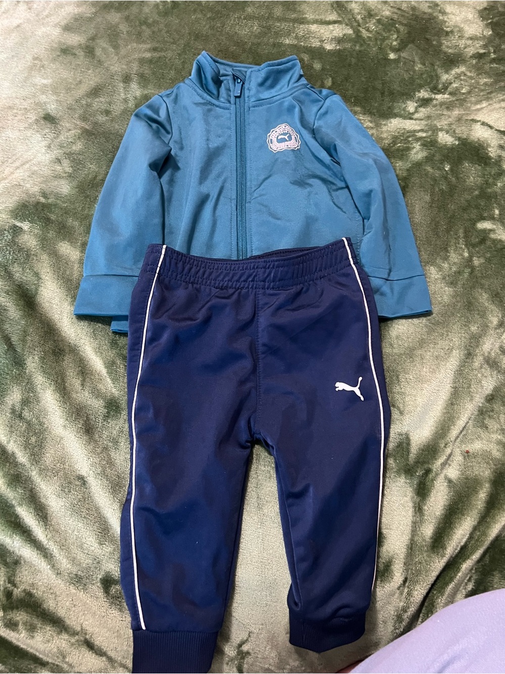 PUMA Infant Teal/Navy Track Suit